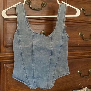 Shein Mod Square Neck Top